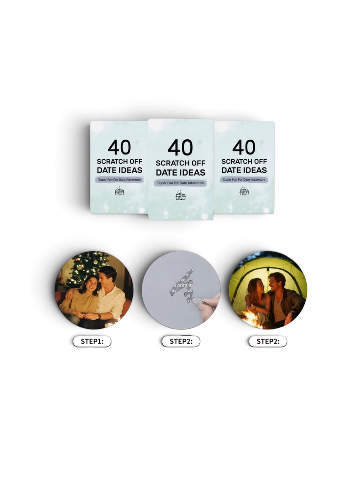 Couples Adventure Deck – 40 Scratch-Off Date Ideas
